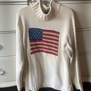 Ralph Lauren Country American Flag Sweater